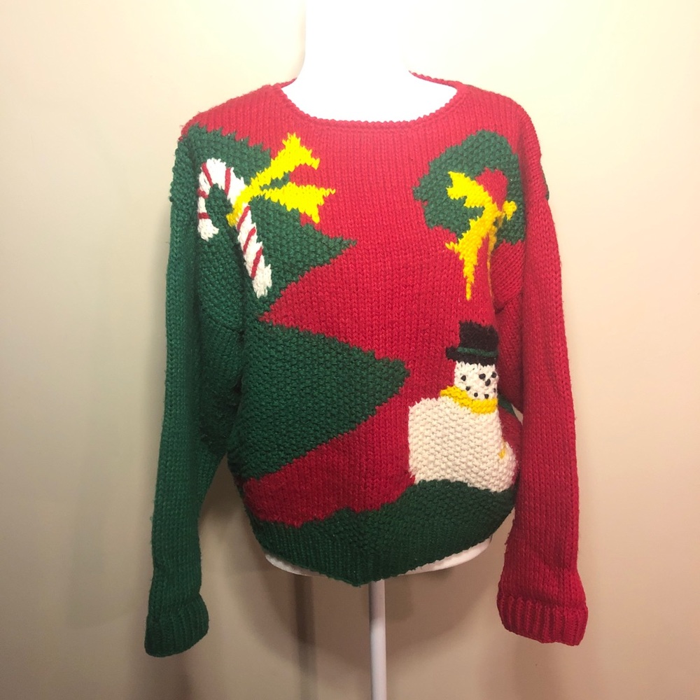 Holiday Cottage Core Christmas Sweater Lord & Taylor L